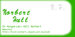 norbert hull business card